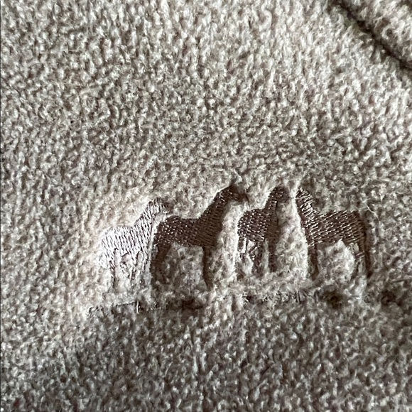 Outback Trading Co horse lovers fleece zip-up size Medium - Picture 7 of 8